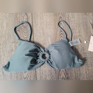 Kittenish swim top in Honolulu Green